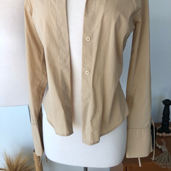 REVOLT SOCIETY | tan vintage vivienne tyler button down - Picture 6 of 8